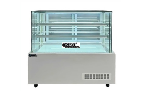 tu banh kem kinh vuong khong vien 3 tang snow village dg-1500 1m5 hinh 2