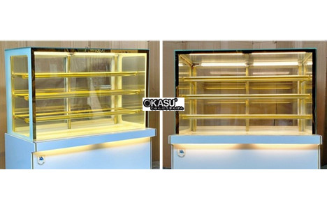 tu banh kem kinh vuong 4 tang snow village gb-350-4l.z4 1m5 hinh 3