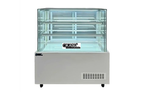 tu banh kem kinh vuong khong vien 3 tang snow village dg-1200 1m2 hinh 2