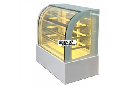 tu banh kem mini de ban kinh cong 4 tang snow village gb-120.z4 0.9m hinh 3