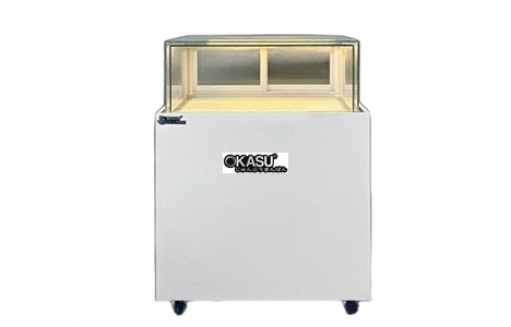 tu banh kem kinh vuong 1 tang snow village gb-250-4l-z1 0.9m  hinh 2