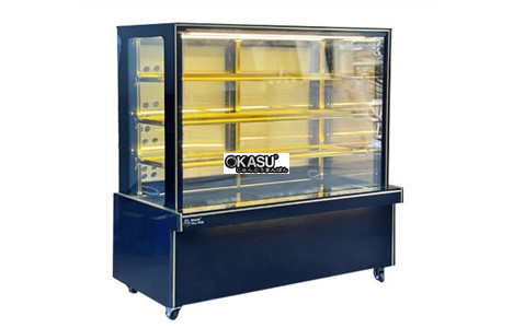 tu banh kem kinh vuong 4 tang snow village gb-350-4l.z4 1m5 hinh 2