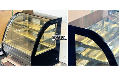 tu mat trung bay banh kem mini kinh cong snow village gb-100 0.7m hinh 3