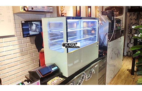 tu banh kem de ban kinh vuong snow village gb-120v 0.9m hinh 2