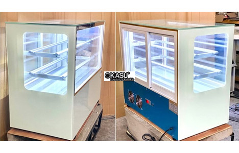 tu banh kem de ban kinh vuong snow village gb-120v 0.9m hinh 4