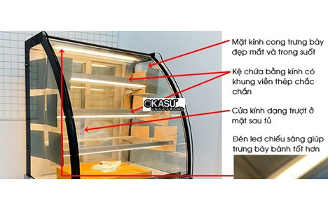 tu banh kem kinh cong 4 tang sanden intercool skk-0907z 0.9m hinh 4