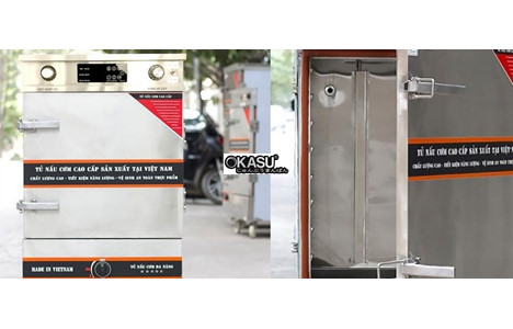 tu nau com 10 khay ket hop gas dien vinaki cam ung 10kdg-cu hinh 2