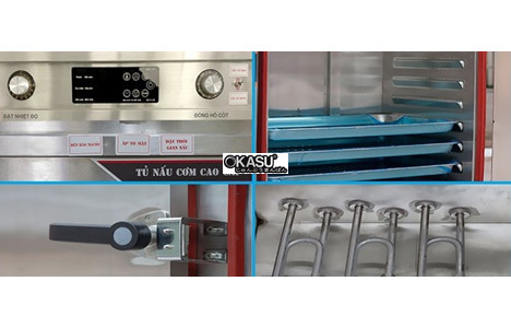 tu nau com 24 khay ket hop gas dien vinaki cam ung 24kdg-cu hinh 4