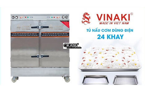 tu nau com 24 khay dung dien vinaki  24kd hinh 2
