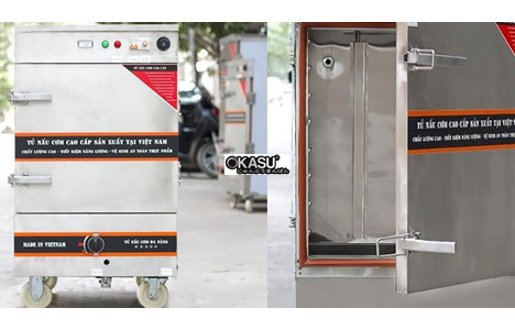 tu nau com vinaki 10 khay dung dien gas ket hop 10kdg hinh 2
