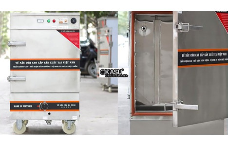 tu nau com vinaki 8 khay dung dien gas ket hop 8kdg hinh 2