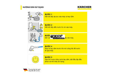 may phun rua ap luc cao karcher - k 2 horizontal hinh 4