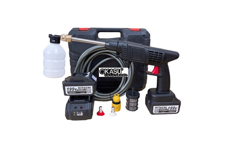 may rua xe hitachi 199v cam tay dung pin hinh 3