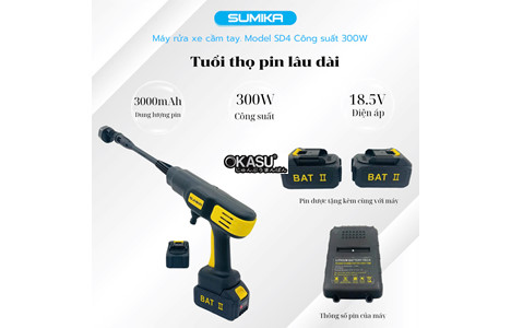 may rua xe dung pin sumika sd4 hinh 2