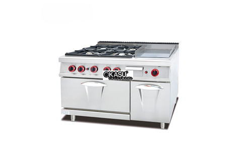 bep gas 4 hong dot + mat chien phang jieguan gh-996a (gh-796a) hinh 2