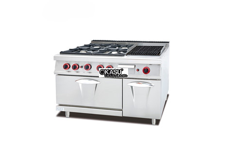 bep gas 4 hong dot + lo nuong kolner gh-999a hinh 2