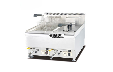 bep chien nhung 2 ngan dung gas de ban jieguan- gf-565 hinh 2