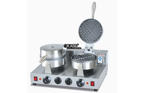 may lam banh waffle 2 ngan jieguan uwb-2 hinh 2
