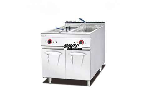 bep chien nhung dien 2 ngan kem tu dung kolner df-885 hinh 2