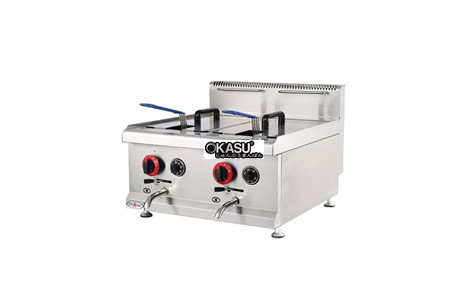 bep chien nhung dung gas 2 ngan kolner gf-585 hinh 3