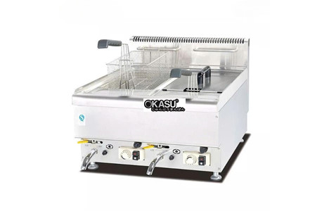 bep chien nhung dung gas 14l voi 2 binh chua kolner gf-565 hinh 2