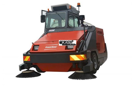 xe quet rac hut bui powerboss armadillo sweeper 9x hinh 2