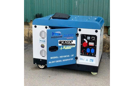 may phat dien 9kw hidachi hd-10kva-3 (220v va 380v) hinh 2