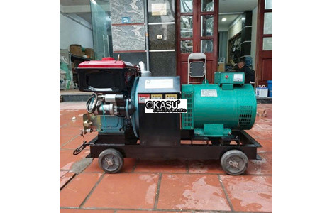 may phat dien dau no 7.5kw dong phong 15hp 3 pha (d15 mat nuoc, de) hinh 2