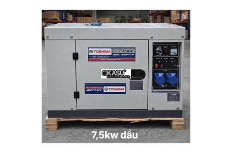 may phat dien chay dau 7kw toshima t90e hinh 2