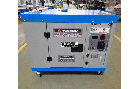 may phat dien chay dau 10kva toshima t9000es hinh 2