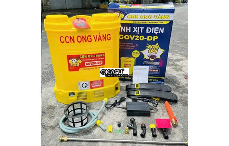 binh phun xit dien con ong vang cov20-dp (bom doi) hinh 2