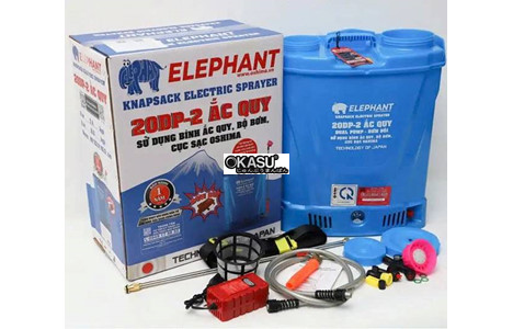 binh phun thuoc tru sau 20l elephant 20dp (ac quy 12v12ah) hinh 2