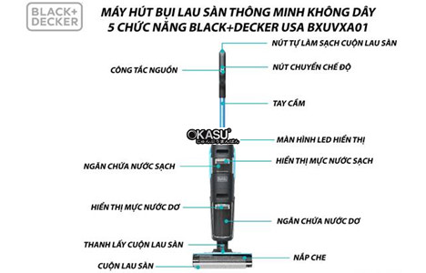 may hut bui lau san thong minh khong day 5 chuc nang black+decker bxuvxa01 hinh 3