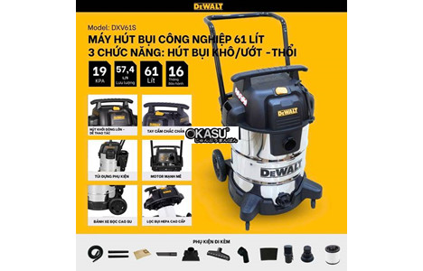 may hut bui cong nghiep 3 chuc nang dewalt dxv61s – 61l – 19kpa hinh 3