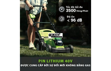 may cat co day tay dung pin greenworks g40lm41k4 (40v) hinh 2