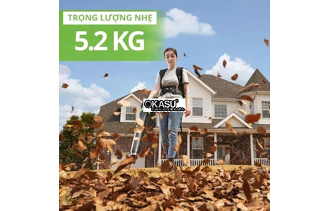 may thoi la deo lung dung pin greenworks blf451 (than may) hinh 5