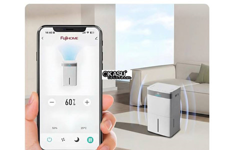 may hut am fujihome dh40nw cong suat 40 lit/ngay, ket noi wifi hinh 5