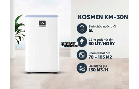 may hut am loc khong khi kosmen km-30n (30 lit/ngay) hinh 2