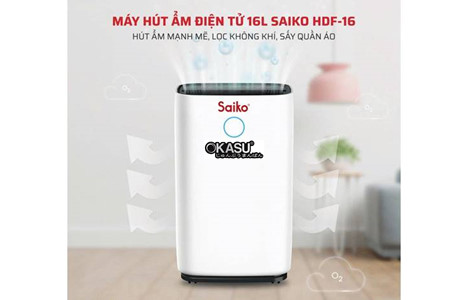 may hut am saiko hdf-16 cong suat 16 lit/ngay hinh 2