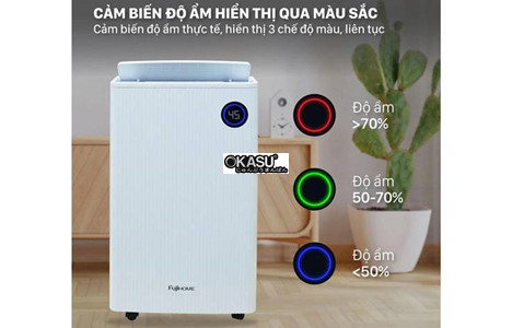 may hut am fujihome dh25w-hepa-new (25lit/ngay) ket noi wifi, mang hepa hinh 6