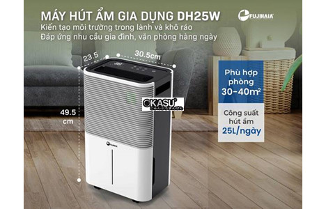 may hut am fujihaia dh25w cong suat 25 lit/ngay, co ket noi wifi hinh 3
