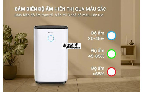 may hut am fujihome dh25w-hepa (25lit/ngay) ket noi wifi, mang hepa hinh 7