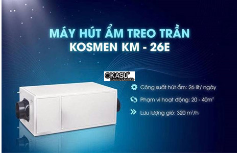 may hut am treo tran kosmen km-26e cong suat 26 lit/ngay hinh 2