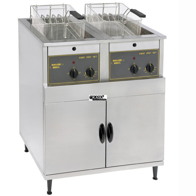 bep chien nhung doi dung dien roller grill rf14ds 14l floor standing hinh 0