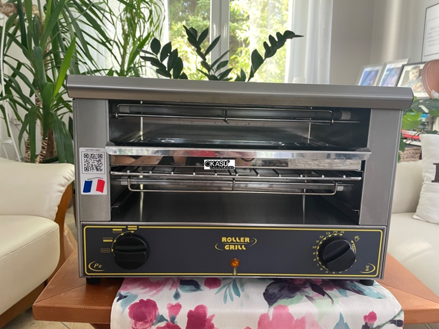 may nuong banh mi hong ngoai roller grill bar 1000 hinh 1