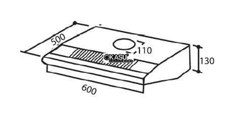 may hut mui napoliz na-602bl hinh 1