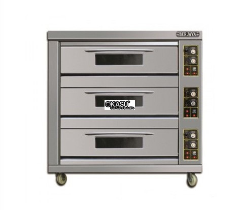 lo nuong 3 tang 6 khay berjaya bjy-g180-3bd dung gas hinh 0