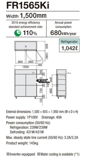 tu mat 4 canh fujimak fr1565ki (nhat ban) hinh 0