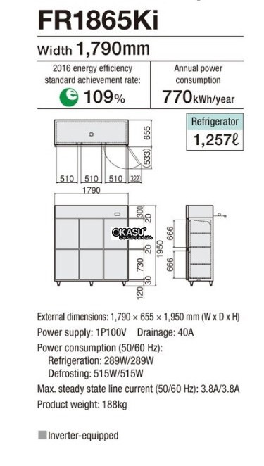 tu mat 6 canh fujimak fr1865ki (nhat ban) hinh 0