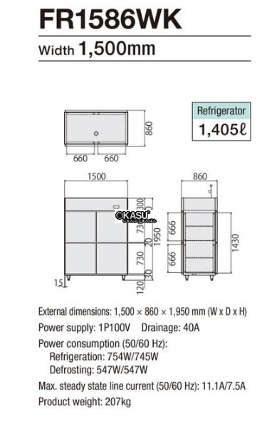 tu mat 4 canh fujimak fr1586wk hinh 0